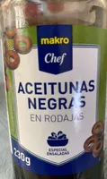 Aceitunas negras en rodajas