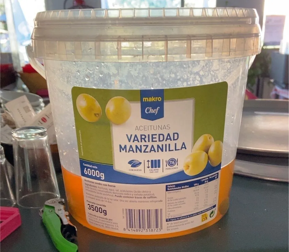 Acitunas variedad manzanilla