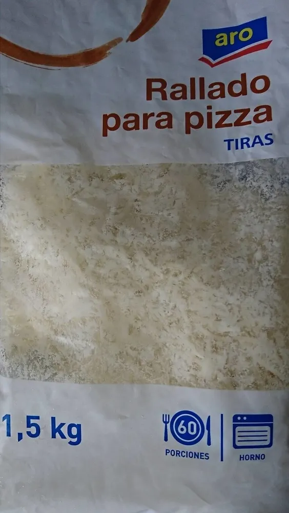 Rallado para pizza