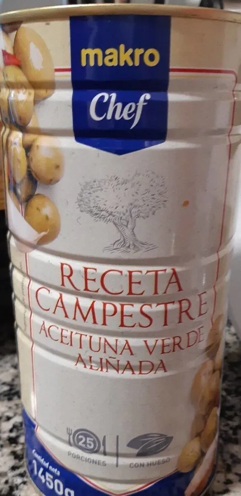 Aceituna verde aliñada