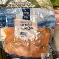 Recortes de salmón ahumado