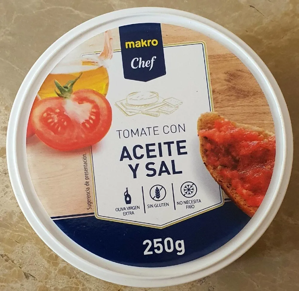 Tomate con aceite y sal
