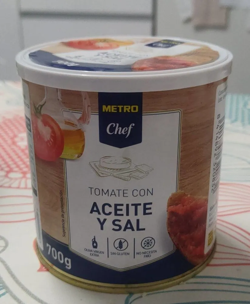 Tomate aceite y sal