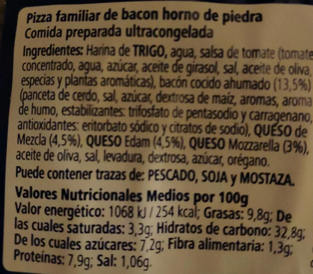 Pizza bacon