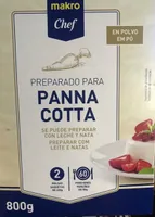 Preparado para panna cotta