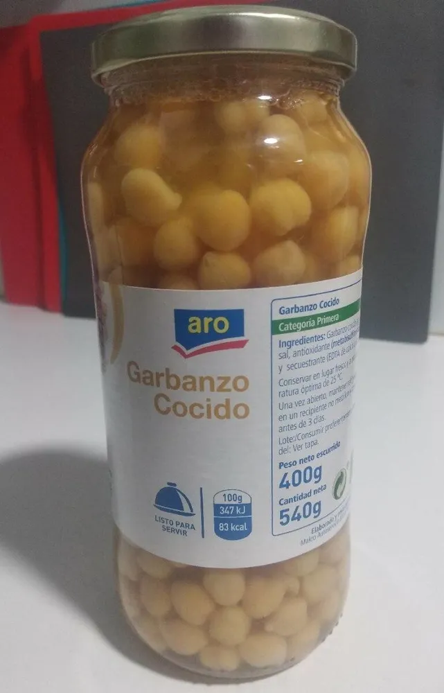 Garbanzo cocido