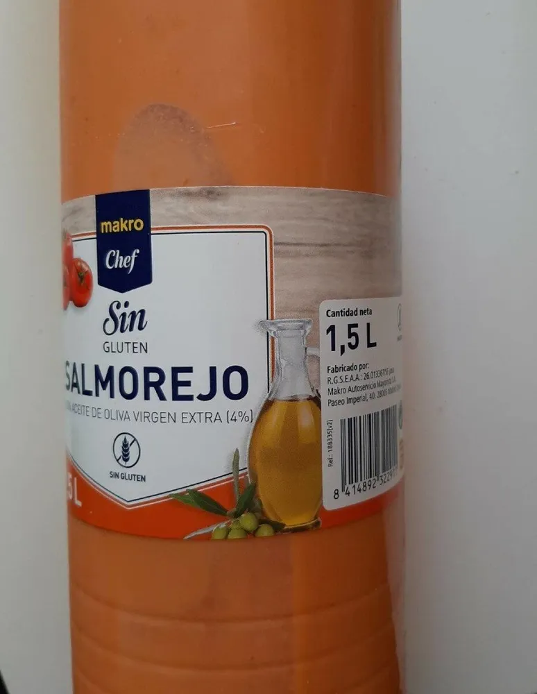 Salmorejo Sin Gluten