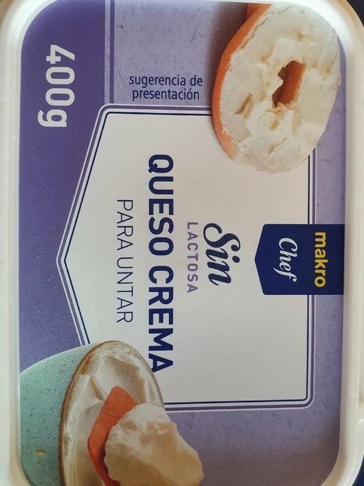 Queso crema sin lactosa