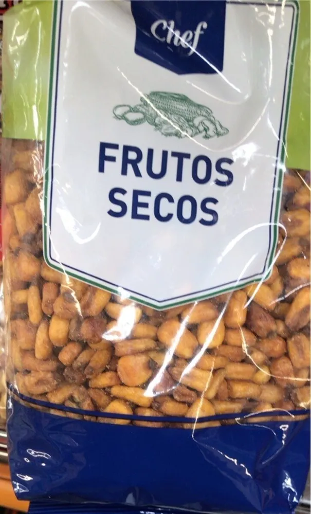 Frutos secos maíz frito