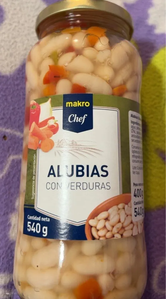 Alubias con verduras