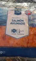 Recortes de salmón ahumado