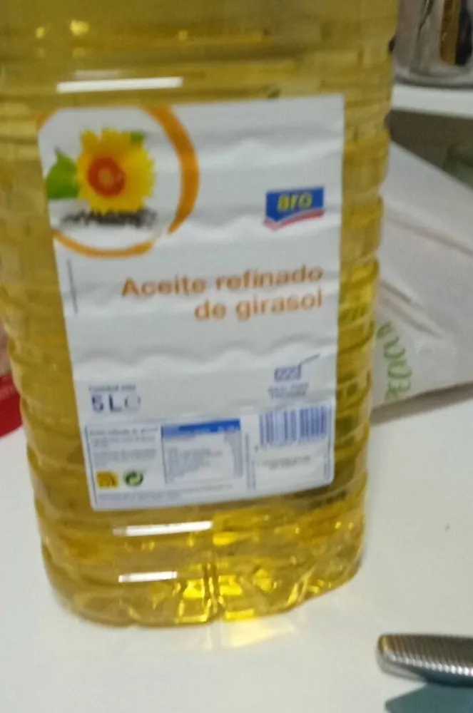 Aceite refinado de girasol