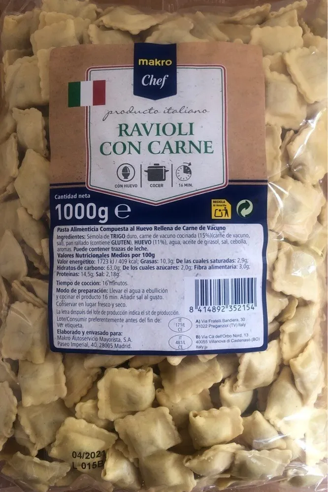 Ravioli con carne