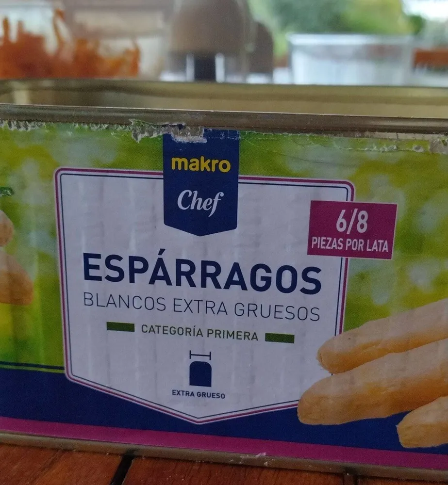 Espárragos Makro Chef Blancos extra gruesos