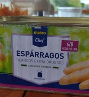 Espárragos Makro Chef Blancos extra gruesos