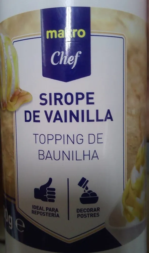 Sirope de vainilla