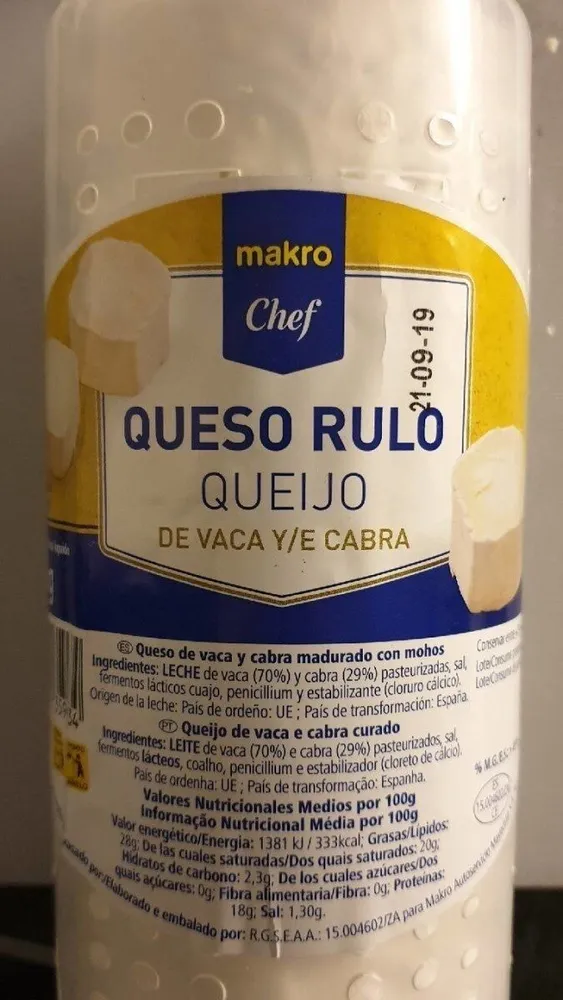 Queso de cabra y vaca madurado con mohos