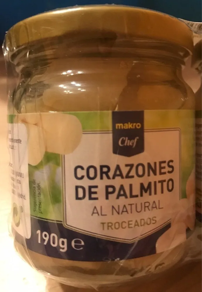Corazones de palmito al natural