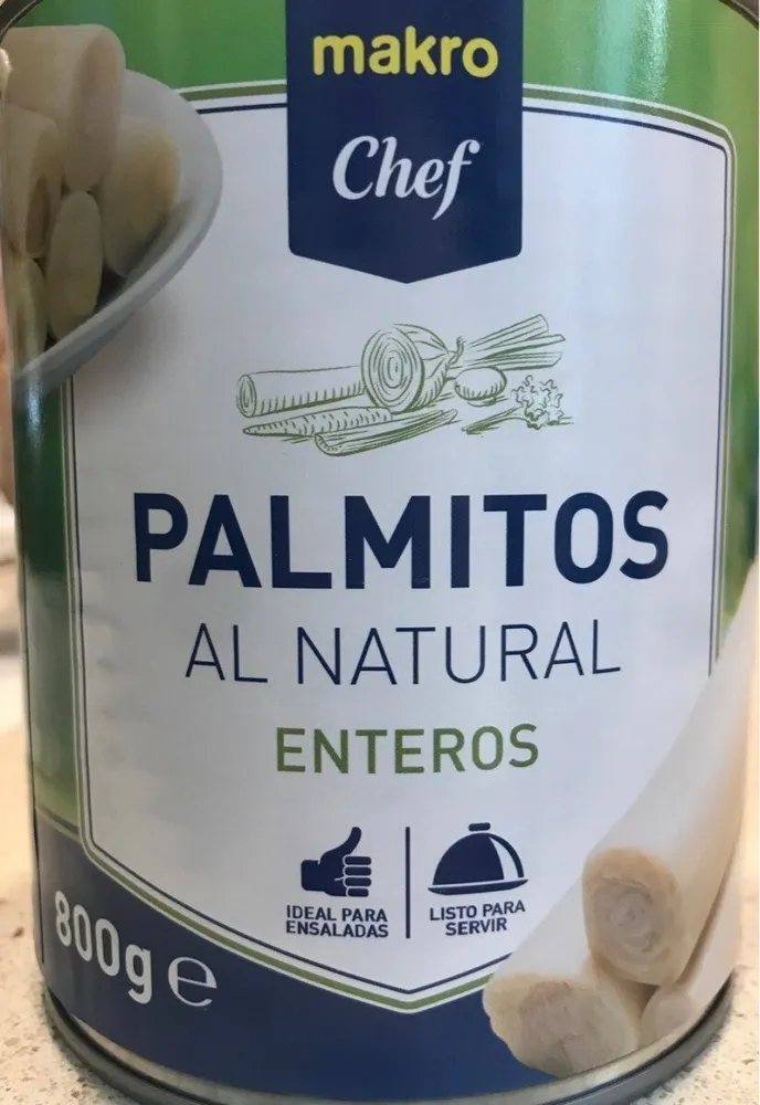 Palmitos al natural enteros