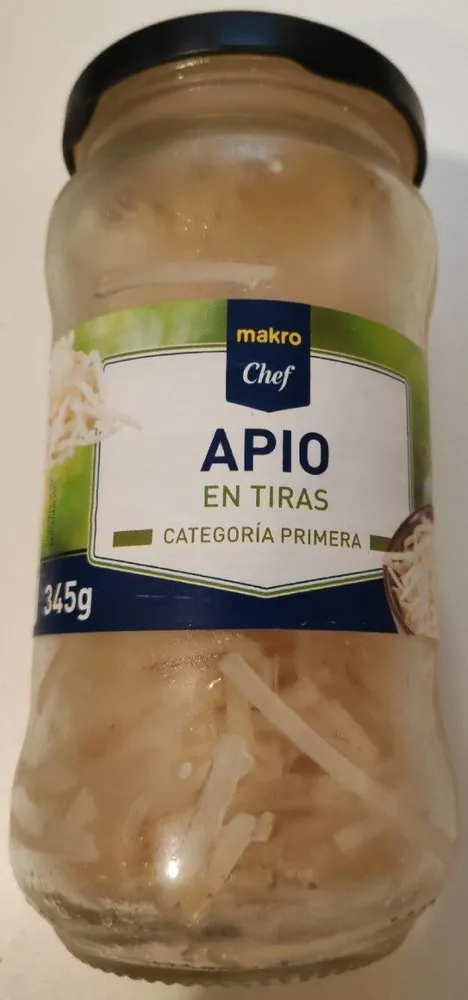 Apio en tiras