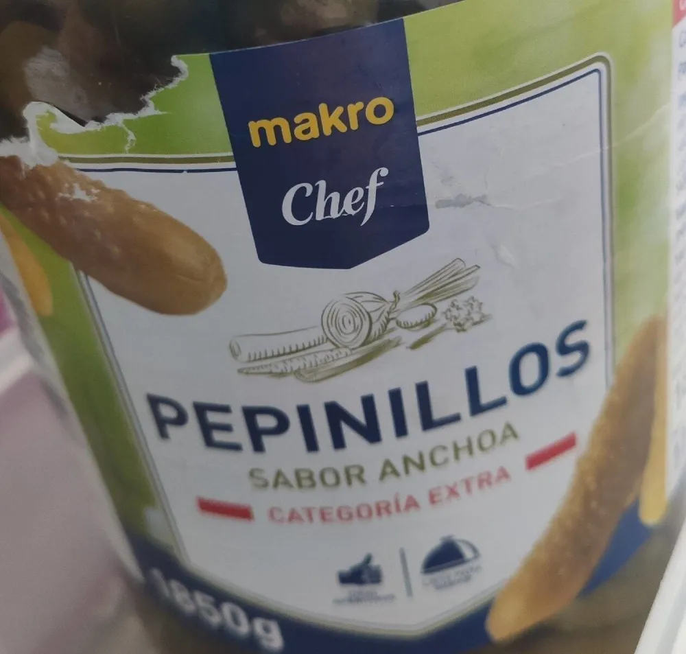 Pepinillos sabor anchoa categoría extra