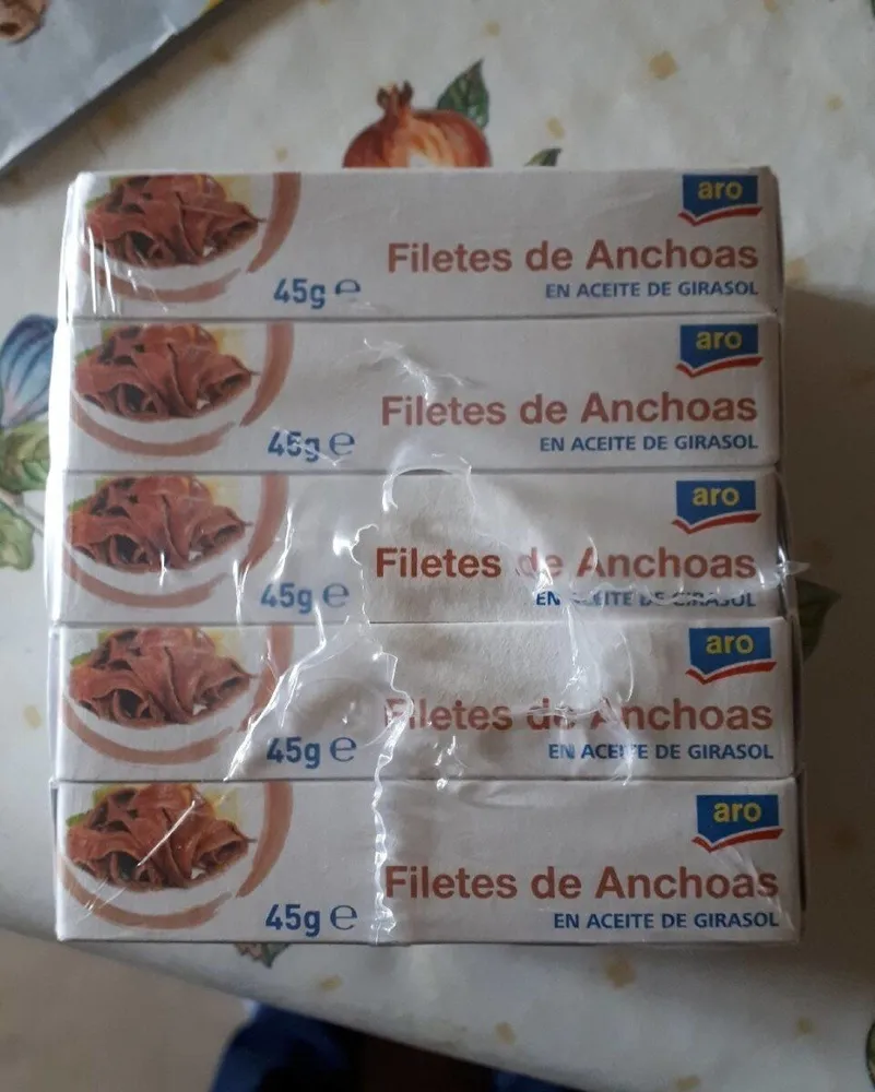 Anchoas en aceite de girasol