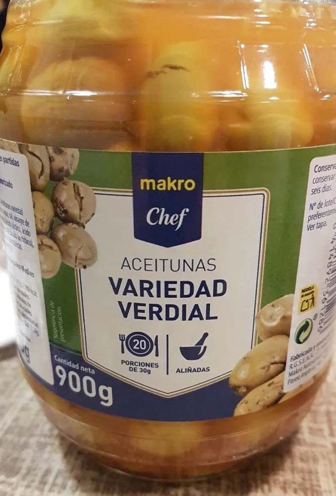 Aceitunas variedad verdial
