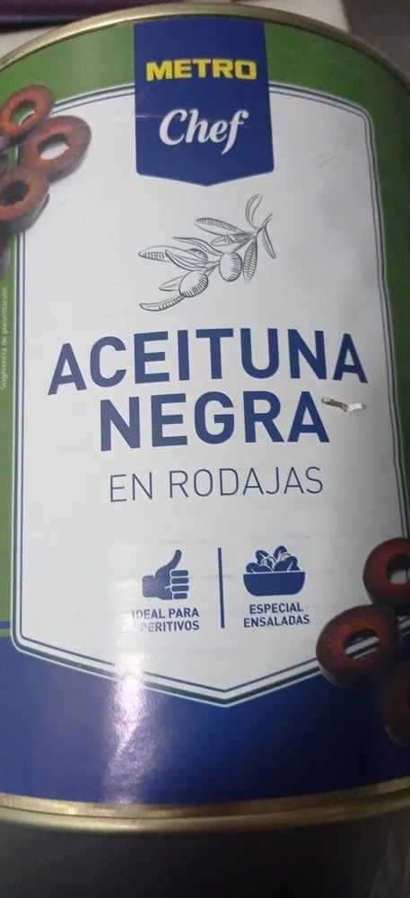 Aceitunas Negra en rodajas