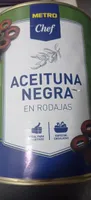 Aceitunas Negra en rodajas