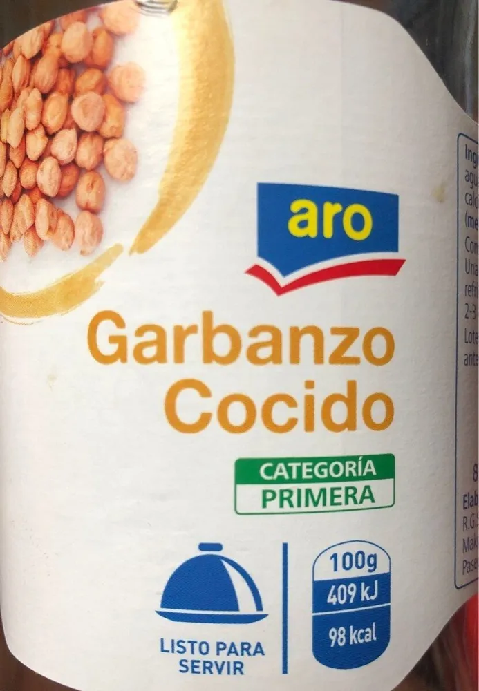 Garbanzo cocido