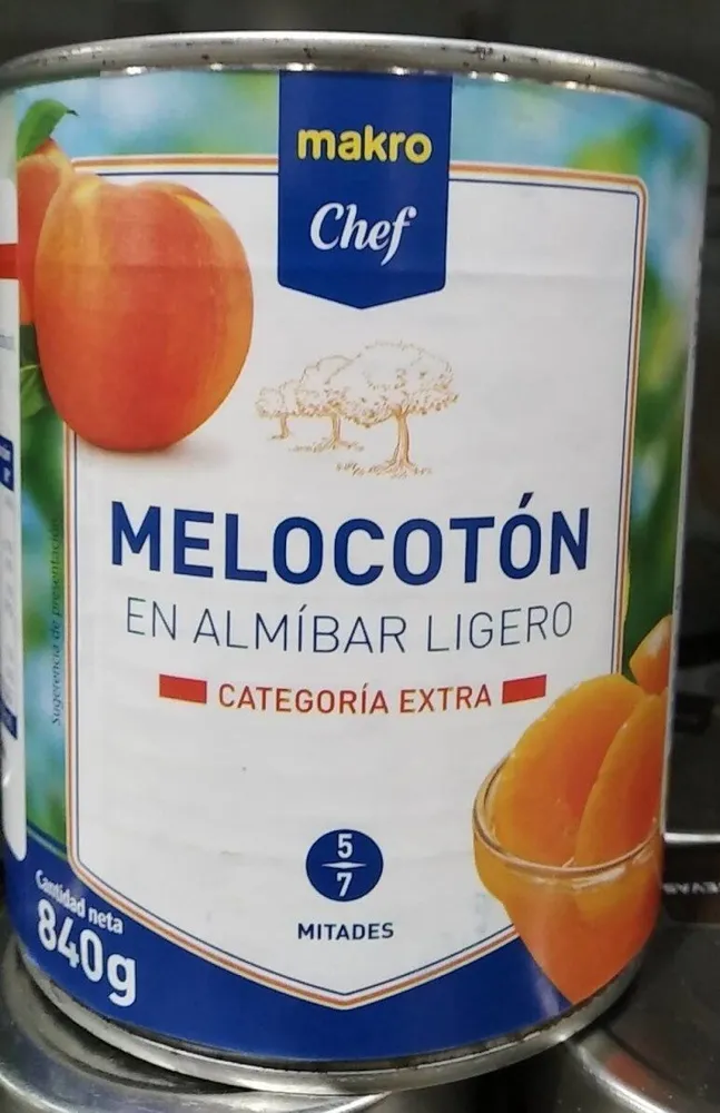 Melocotón en almíbar ligero