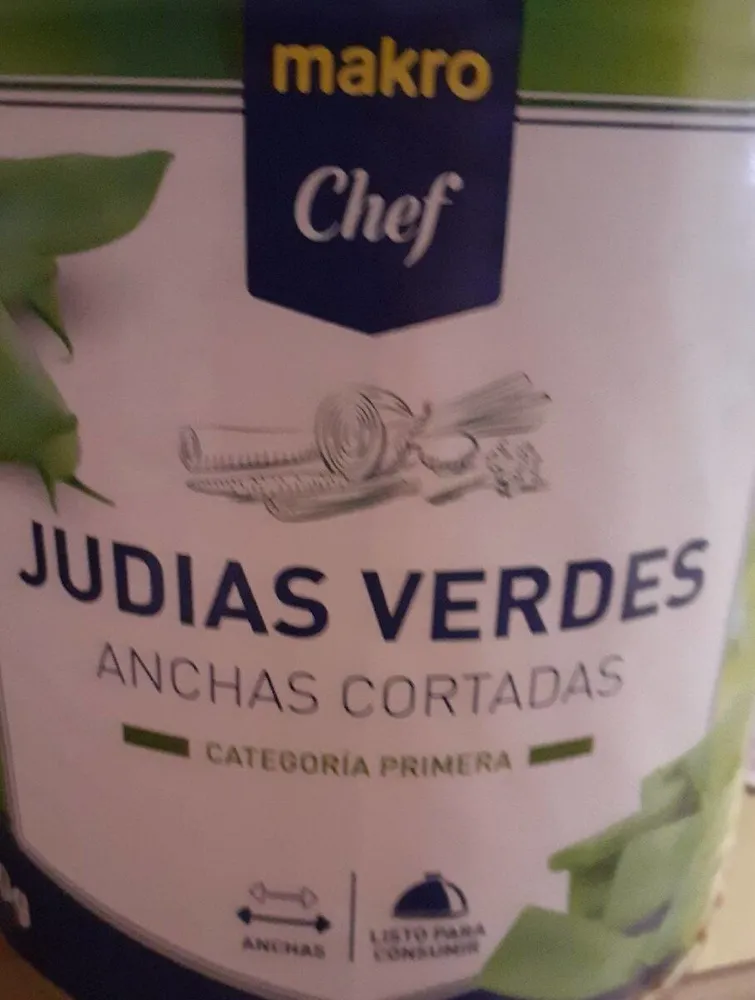 Judías verdes anchas cortadas