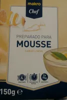 Preparado para mousse sabor limón