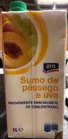 Zumo de melocoton y uva