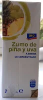 Zumo de piña y uva