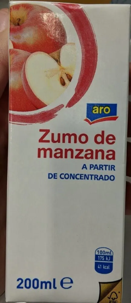 Zumo de manzana