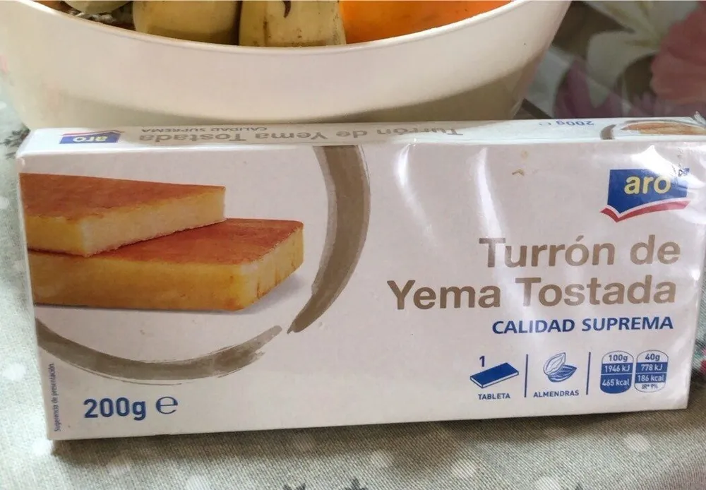 Turron de yema tostada