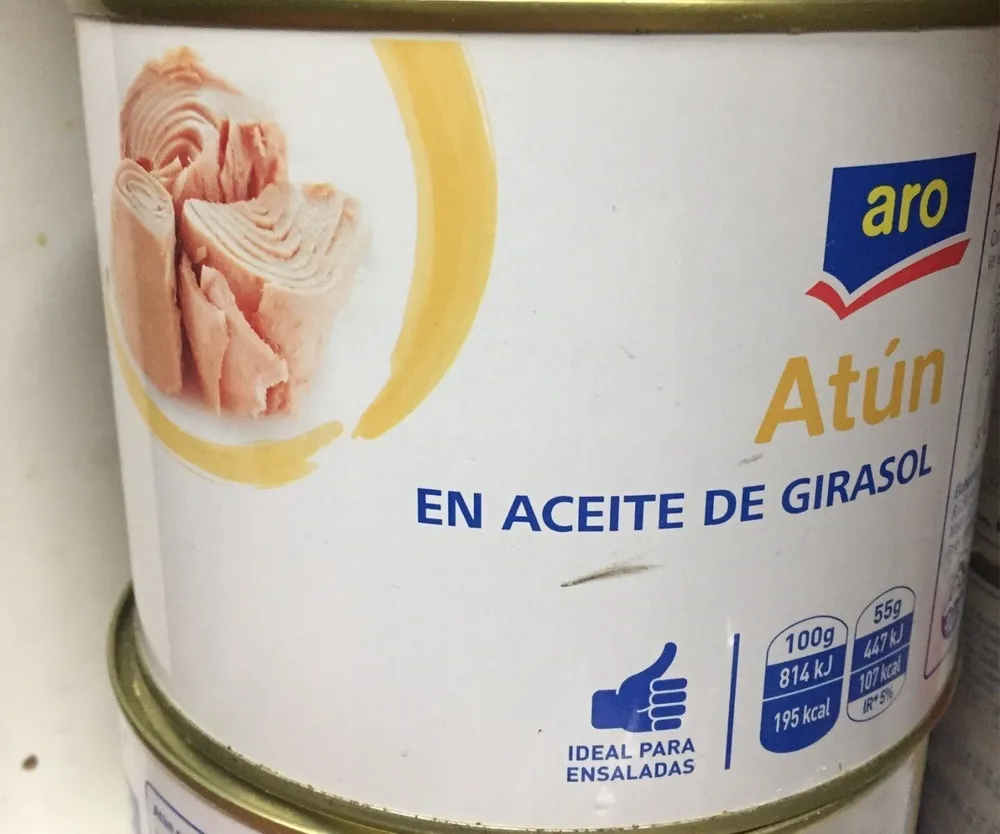 Atun en aceite de girasol