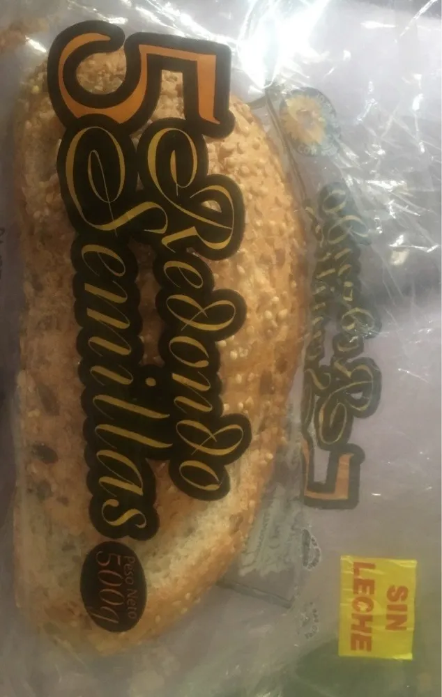 Pan redondo 5 semillas sin leche con aceite de girasol