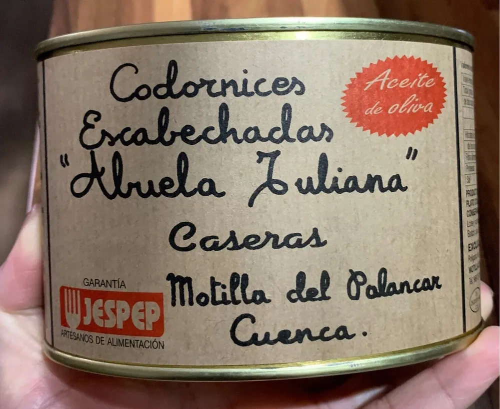 Codornices escabechadas "abuela juliana" caseras