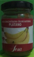 Pasta concentrada color natural Plátano