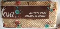 Galleta para helado de corte