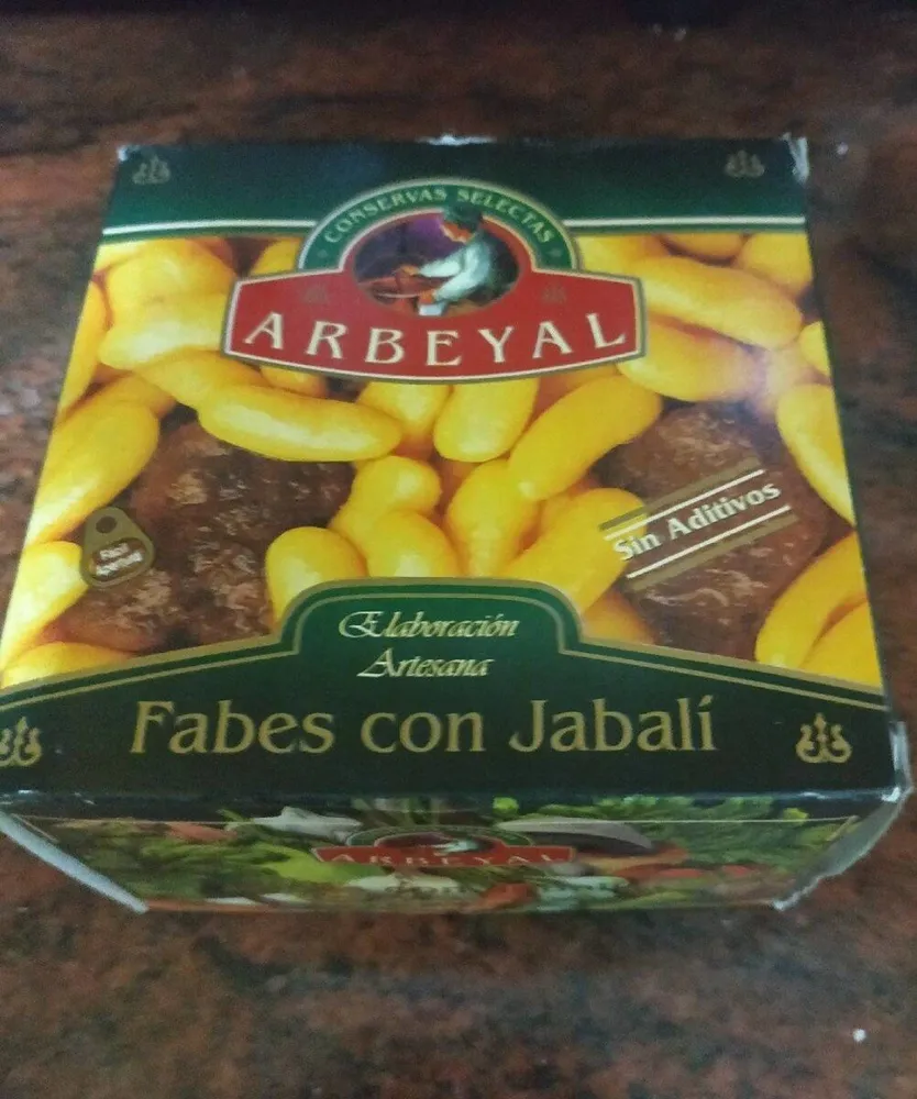 Fabes con jabalí