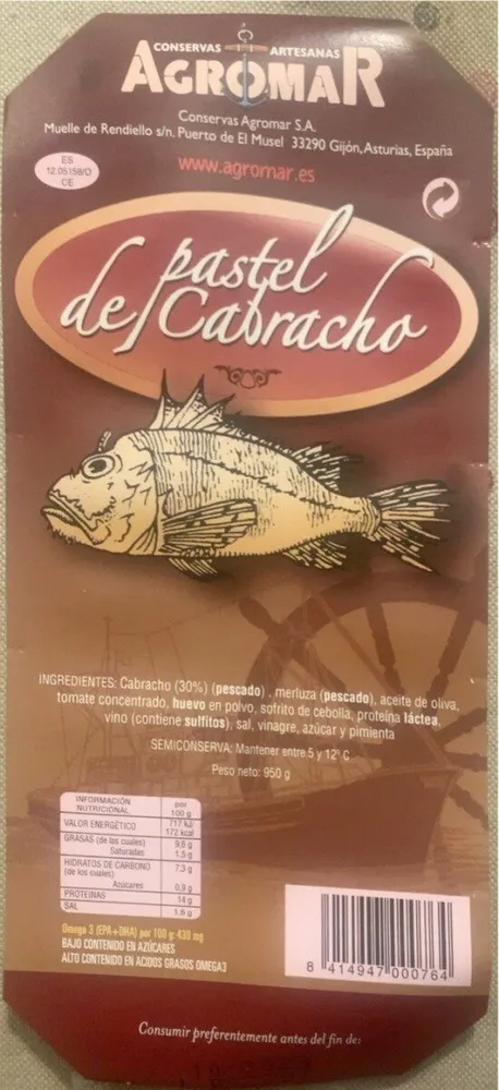 Pastel de Cabracho