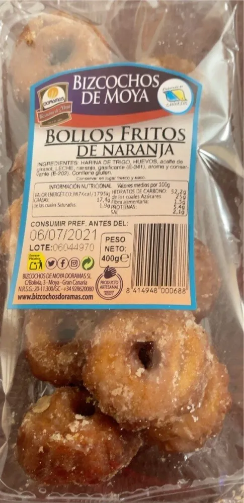 Bollos fritos de naranja