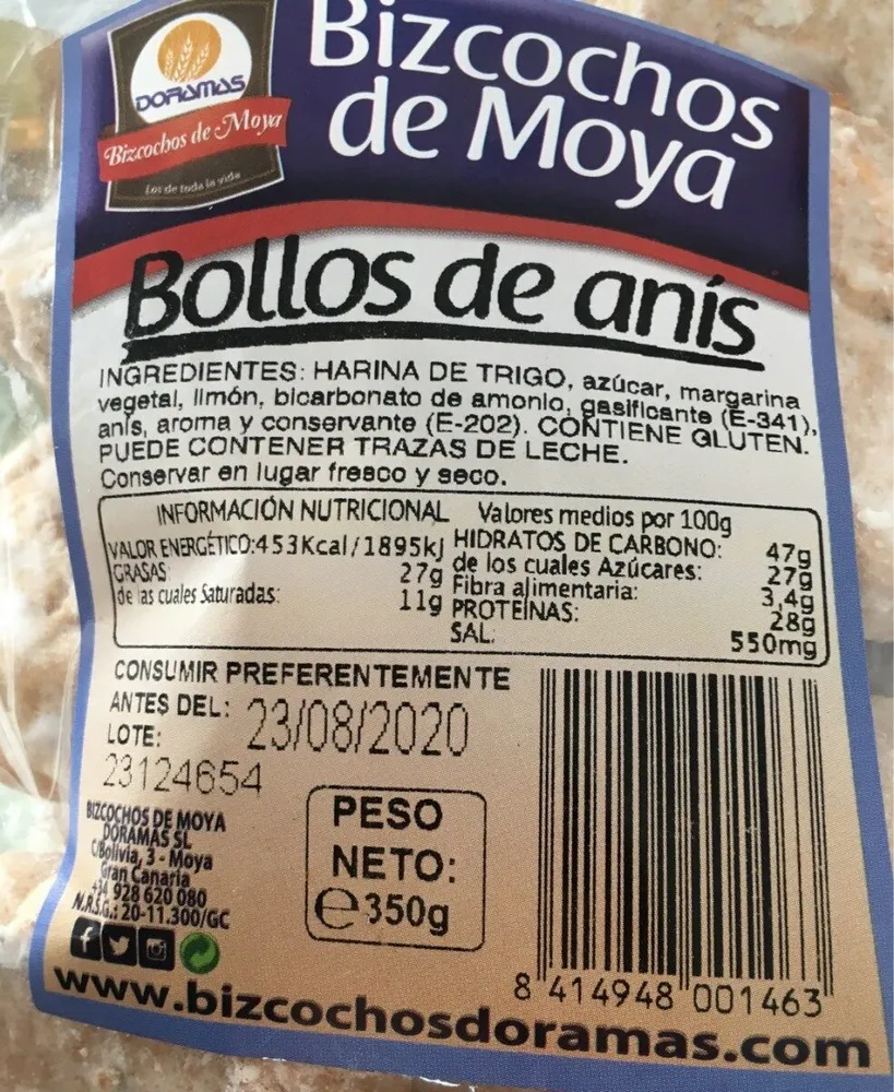 Bollo artesano de moya