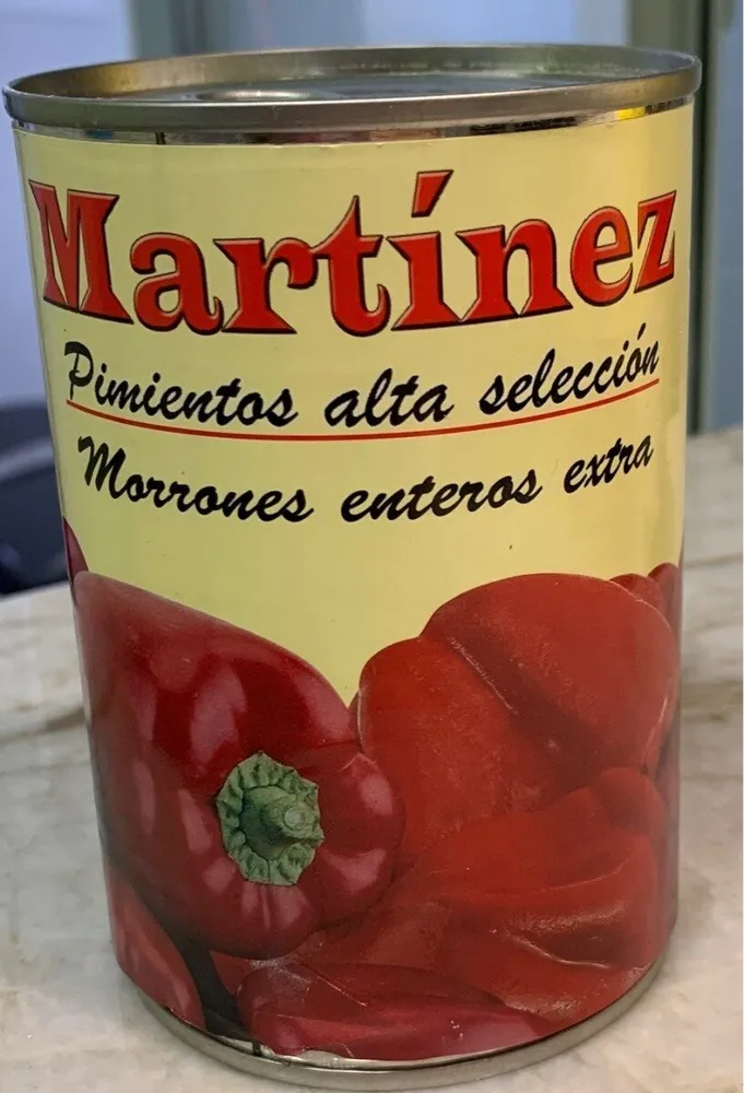 Pimientos alta selección, morrones enteros extra
