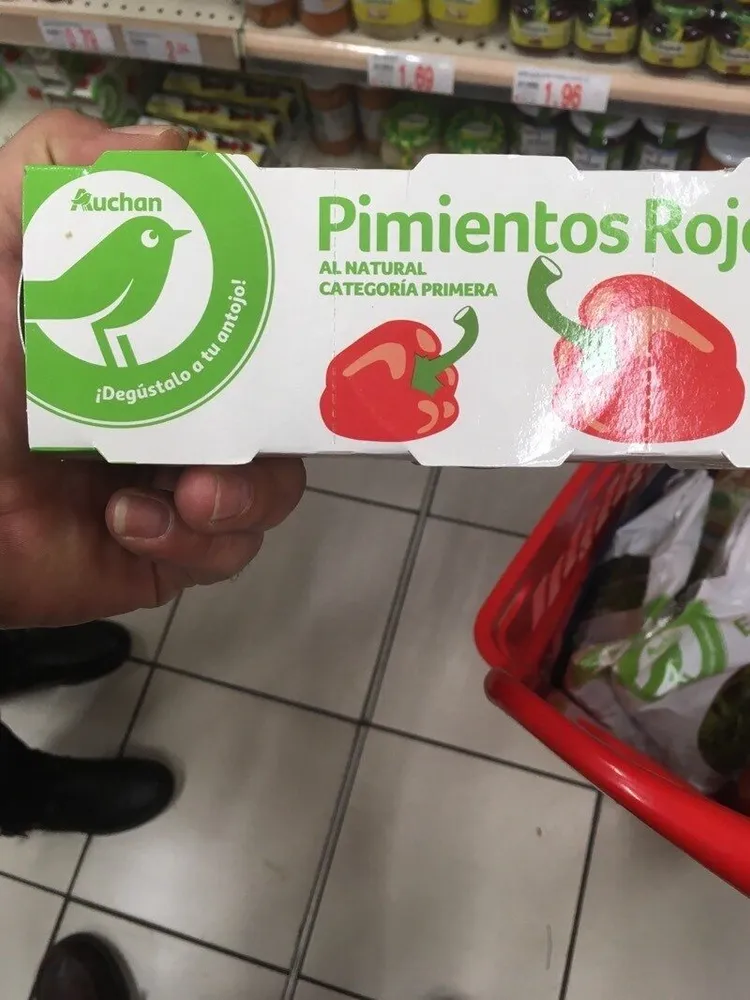 Pimientos rojos al natural