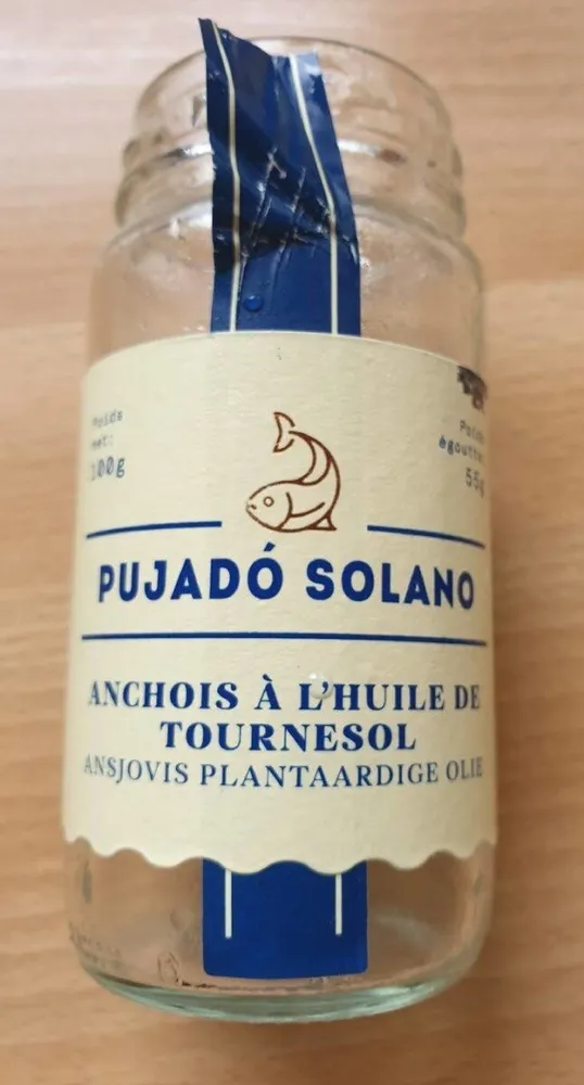 Anchois à l'huile de tournesol