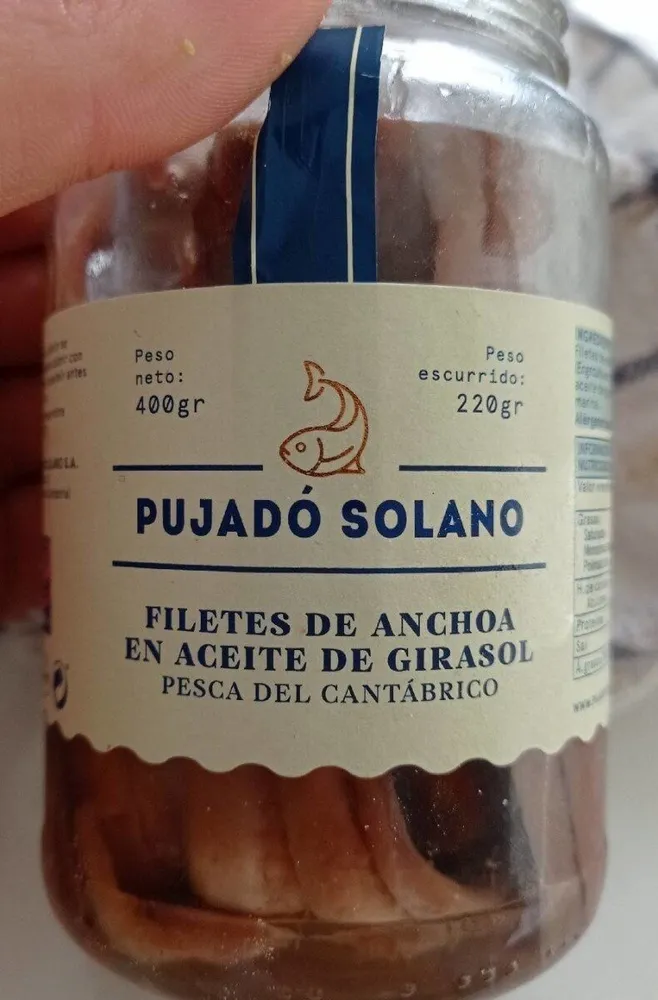Filetes de anchoa en aceite de girasol